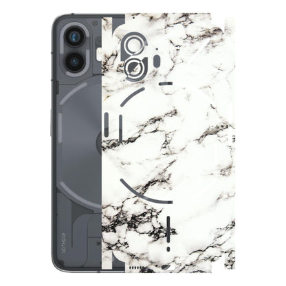 Nothing Phone Skins (All Models) - Black and White Marble Texture - 3D Embossed Finish (L-124) Nothing Phone 2