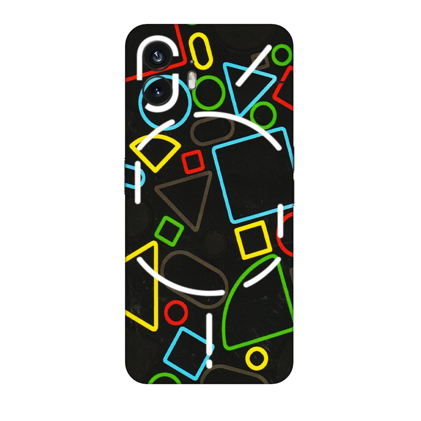 Nothing Phone Skins (All Models) - Black Shapes - 3D Embossed Finish (L-131) Nothing Phone 2
