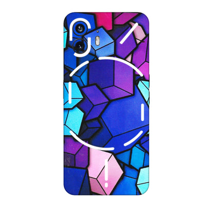 Nothing Phone Skins (All Models) - Cube Doodle - 3D Embossed Finish (L-141) Nothing Phone 2