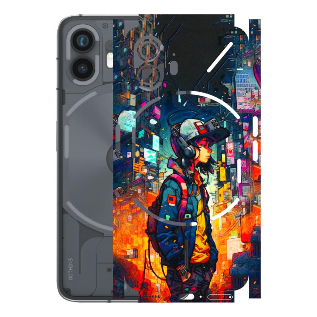 Nothing Phone Skins (All Models) - Street Anime Guy - 3D Embossed Finish (L-158) Nothing Phone 2