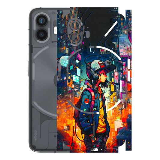 Nothing Phone Skins (All Models) - Street Anime Guy - 3D Embossed Finish (L-158) Nothing Phone 2