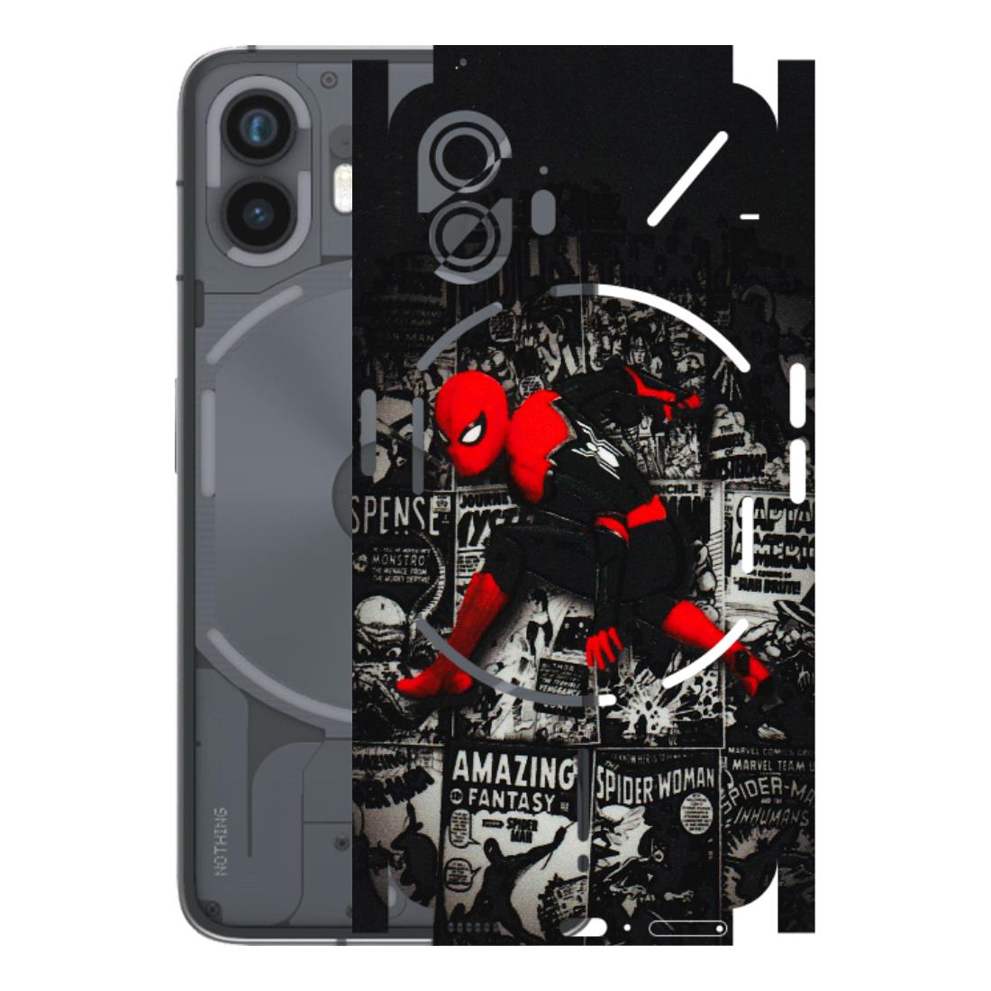 Nothing Phone Skins (All Models) - SpiderMan New - 3D Embossed Finish (L-162) Nothing Phone 2