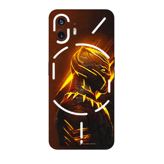 Nothing Phone Skins (All Models) - Gold Black Panther - 3D Embossed Finish (L-181) Nothing Phone 2