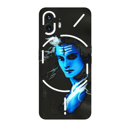 Nothing Phone Skins (All Models) - Har Har Mahadev Blue/Black - 3D Embossed Finish (L-185) Nothing Phone 2