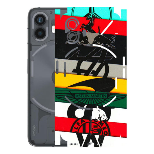 Nothing Phone Skins (All Models) - Multi Designer Brands 3D - 3D Embossed Finish (L-187) Nothing Phone 2