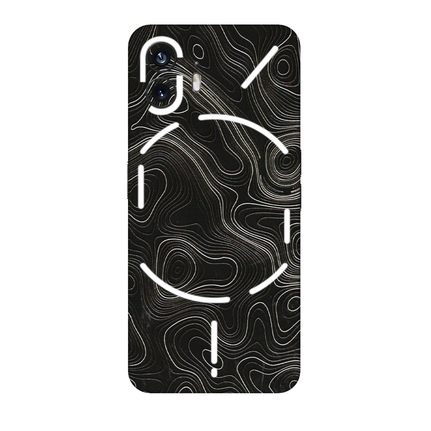 Nothing Phone Skins (All Models) - Black Swirl - 3D Embossed Finish (L-196) Nothing Phone 2