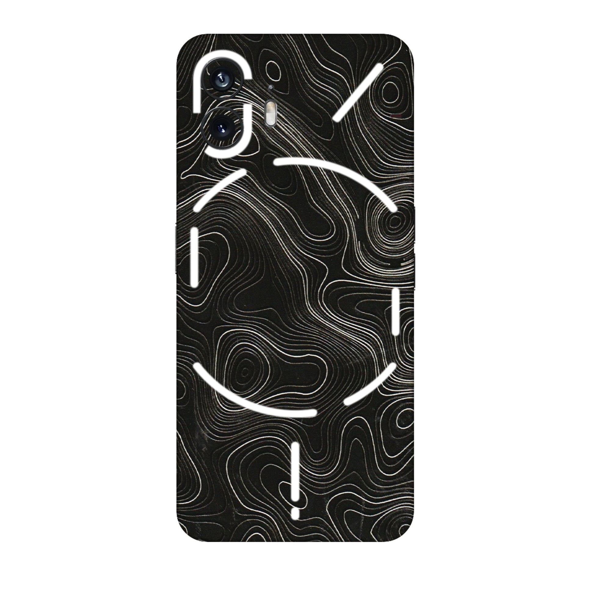 Nothing Phone Skins (All Models) - Black Swirl - 3D Embossed Finish (L-196) Nothing Phone 2