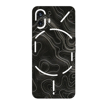 Nothing Phone Skins (All Models) - Black Swirl - 3D Embossed Finish (L-196) Nothing Phone 2