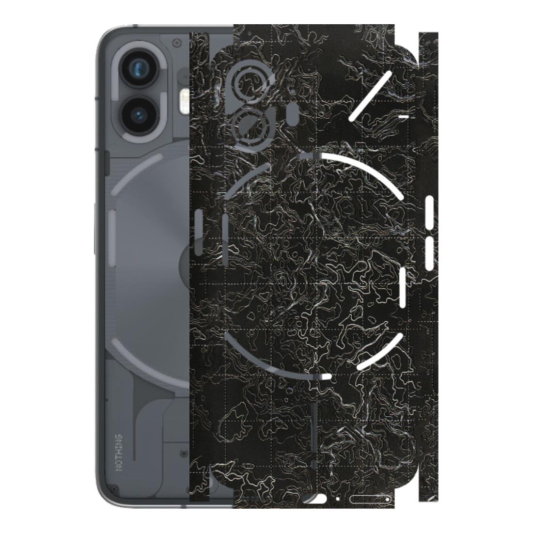 Nothing Phone Skins (All Models) - Black map - 3D Embossed Finish (L-201) Nothing Phone 2