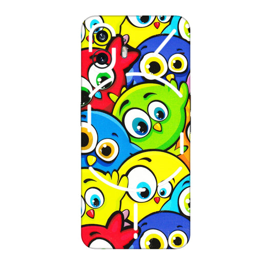 Nothing Phone Skins (All Models) - Cute Fluffy Birds - 3D Embossed Finish (L-213) Nothing Phone 2
