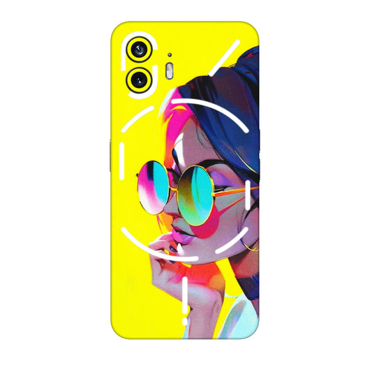 Nothing Phone Skins (All Models) - Bold Stylish Girl - 3D Embossed Finish (L-222) Nothing Phone 2