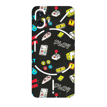 Nothing Phone Skins (All Models) - Gaming Doodles - 3D Embossed Finish (L-224) Nothing Phone 2