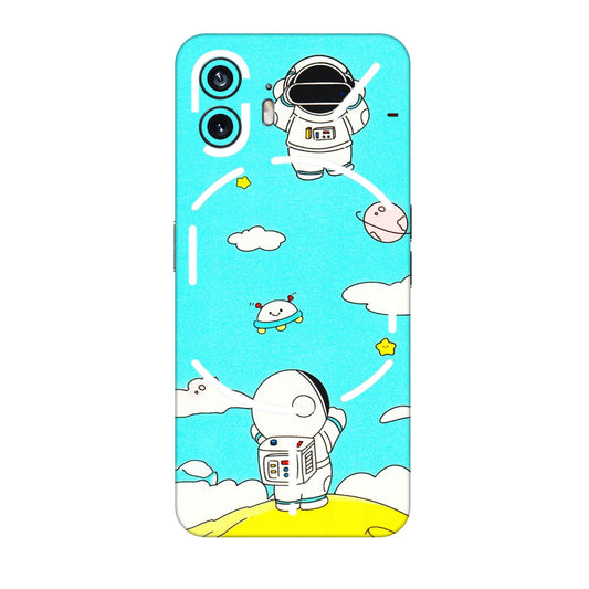 Nothing Phone Skins (All Models) - Blue Skies Astro Float - 3D Embossed Finish (L-230) Nothing Phone 2