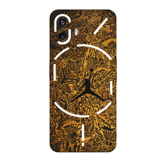 Nothing Phone Skins (All Models) - Premium Gold Basketball Player - 3D Embossed Finish (L-236) Nothing Phone 2