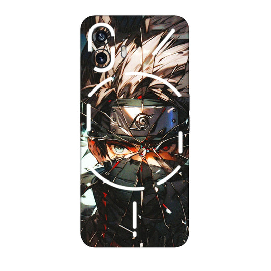 Nothing Phone Skins (All Models) - Kakashi Shattered Glass Effect - 3D Embossed Finish (L-237) Nothing Phone 2