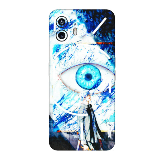 Nothing Phone Skins (All Models) - Gojo Satoru evil eye - 3D Embossed Finish (L-239) Nothing Phone 2