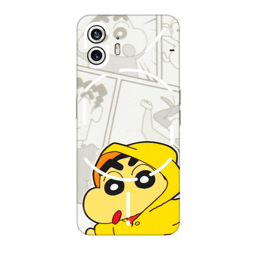 Nothing Phone Skins (All Models) - Yellow Shinchan Comic - 3D Embossed Finish (L-246) Nothing Phone 2