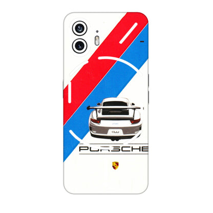 Nothing Phone Skins (All Models) - Porche Car Sober Logo - 3D Embossed Finish (L-248) Nothing Phone 2