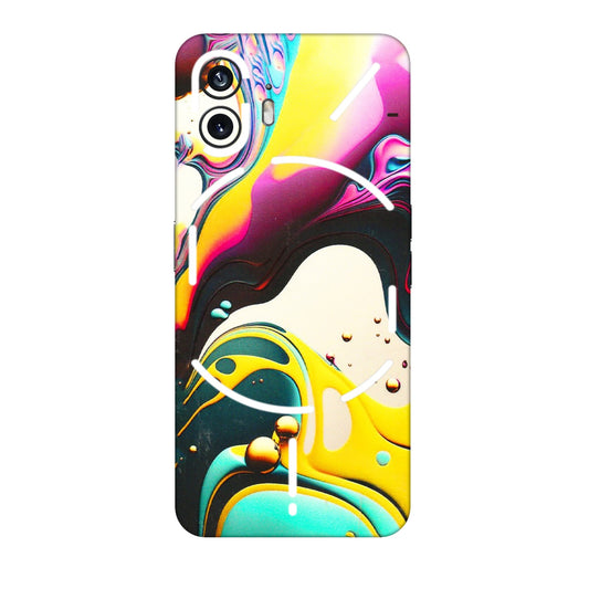 Nothing Phone Skins (All Models) - Multicolor Abstract pattern - 3D Embossed Finish (L-254) Nothing Phone 2