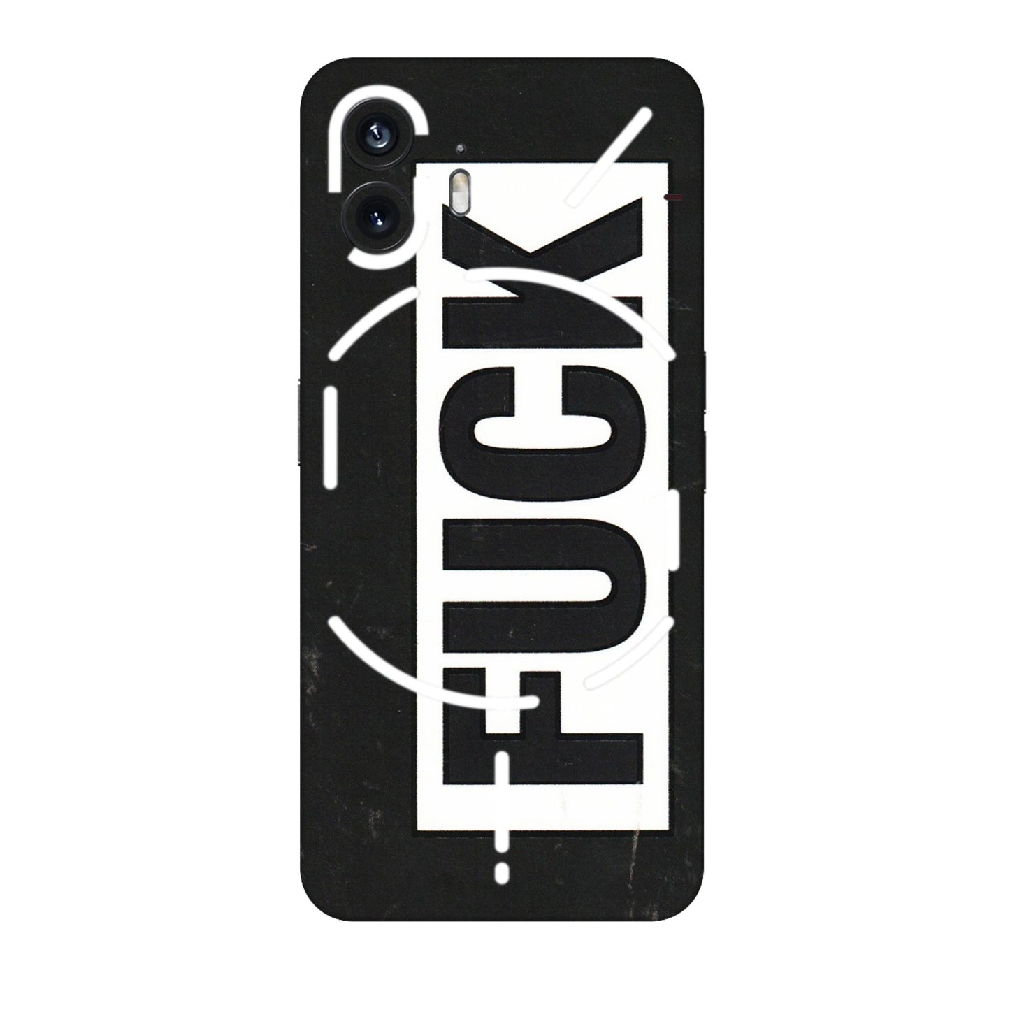 Nothing Phone Skins (All Models) - The F Word - 3D Embossed Finish (L-255) Nothing Phone 2