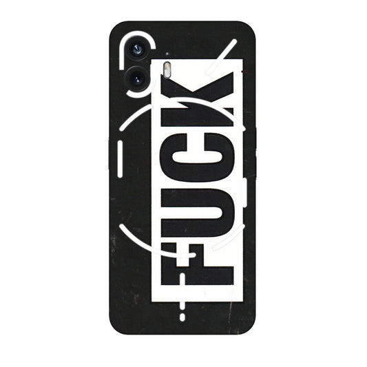 Nothing Phone Skins (All Models) - The F Word - 3D Embossed Finish (L-255) Nothing Phone 2