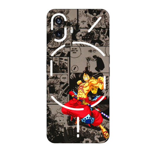 Nothing Phone Skins (All Models) - One Piece Rocket Punch Manga - 3D Embossed Finish (L-25) Nothing Phone 2