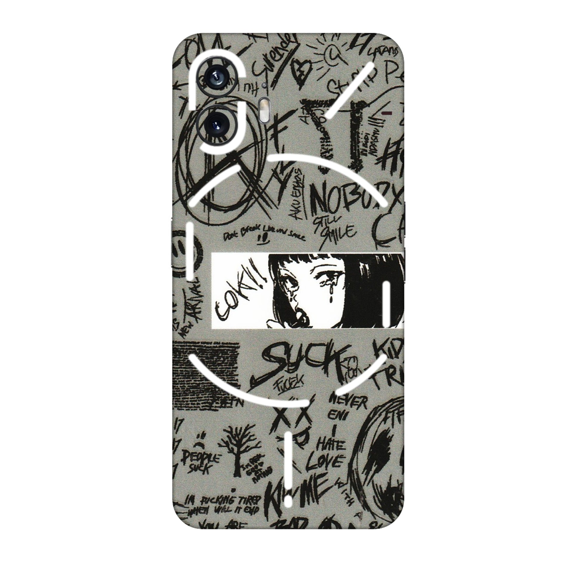 Nothing Phone Skins (All Models) - Never Have Love Anime - 3D Embossed Finish (L-260) Nothing Phone 2
