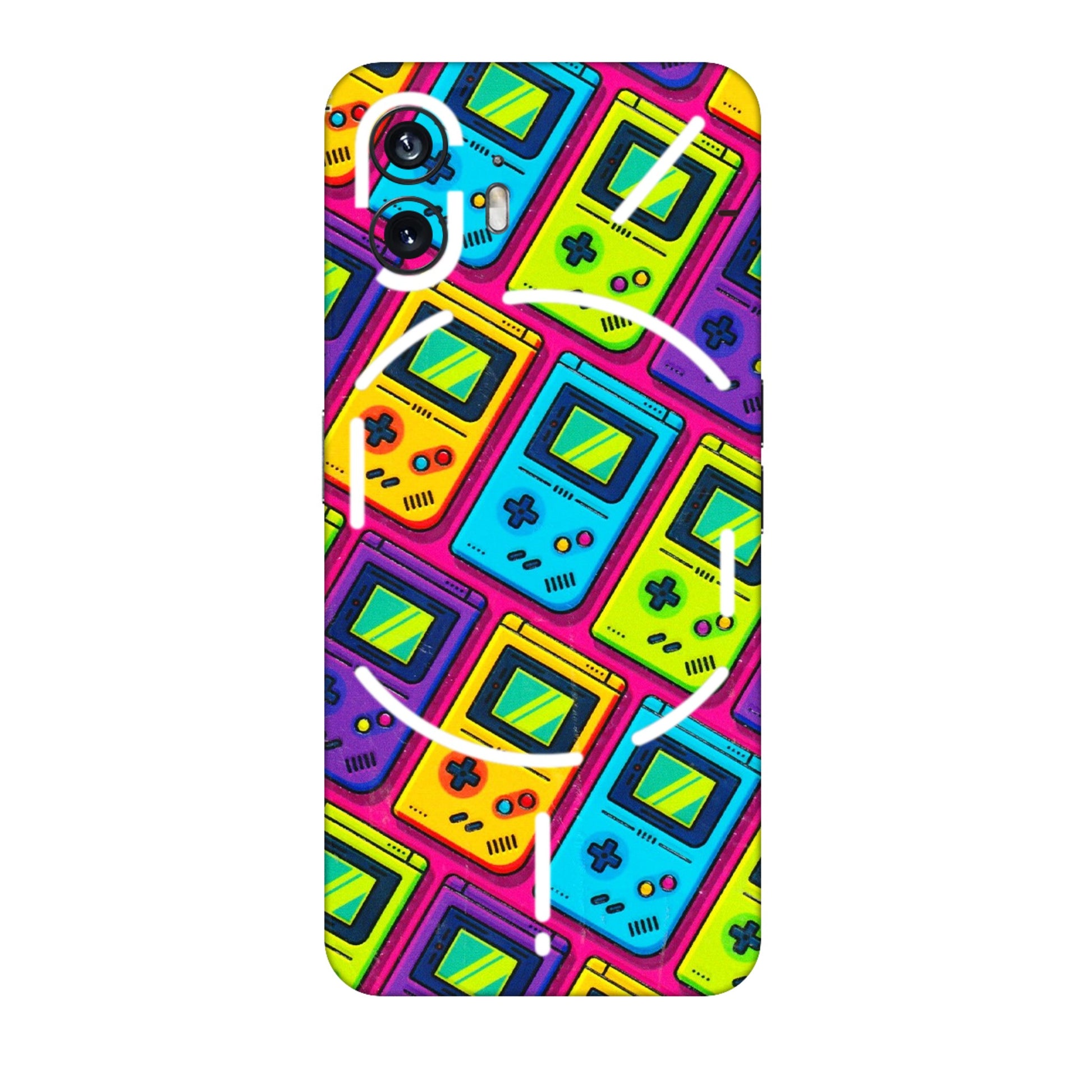 Nothing Phone Skins (All Models) - Gameboy Colourful  Latest - 3D Embossed Finish (L-266) Nothing Phone 2