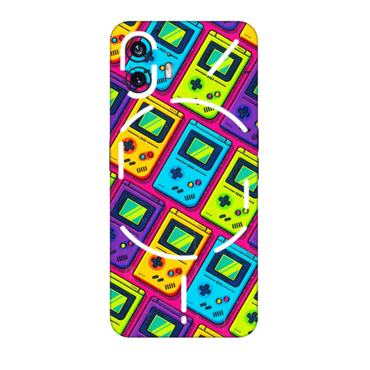 Nothing Phone Skins (All Models) - Gameboy Colourful  Latest - 3D Embossed Finish (L-266) Nothing Phone 2