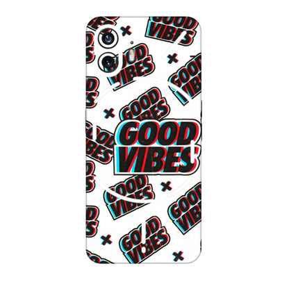 Nothing Phone Skins (All Models) - Good Vibes  Latest - 3D Embossed Finish (L-282) Nothing Phone 2