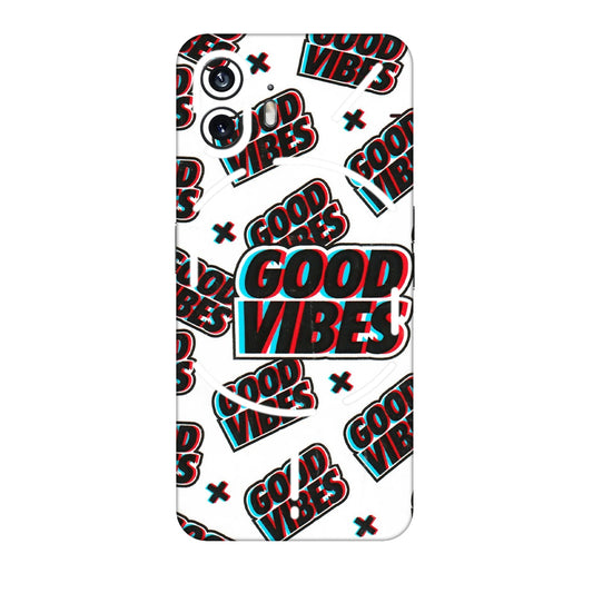 Nothing Phone Skins (All Models) - Good Vibes  Latest - 3D Embossed Finish (L-282) Nothing Phone 2