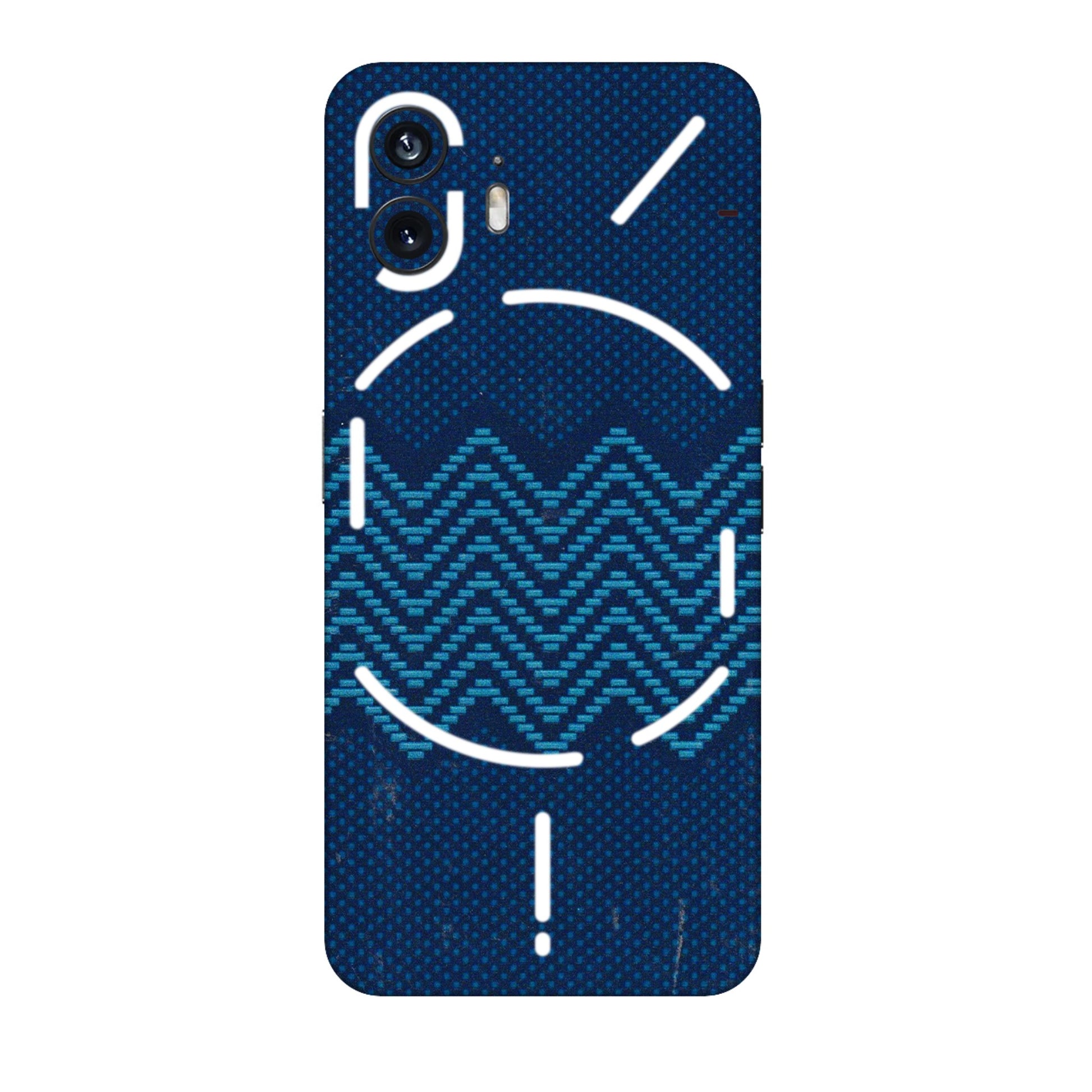 Nothing Phone Skins (All Models) - Blue Sober Waves - 3D Embossed Finish (L-306) Nothing Phone 2