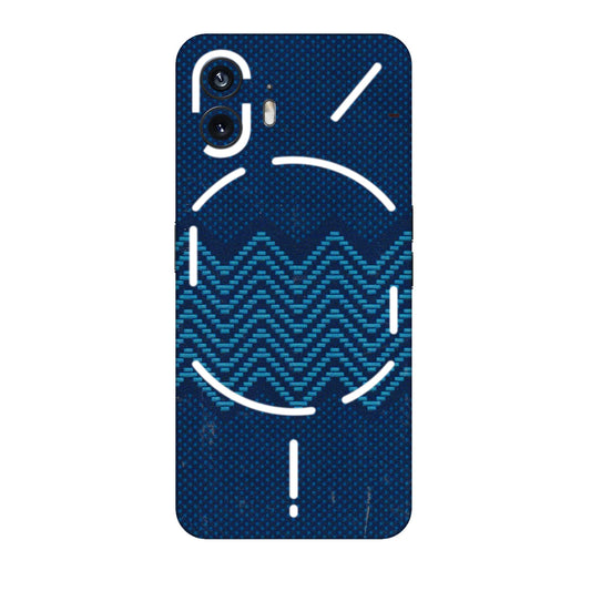 Nothing Phone Skins (All Models) - Blue Sober Waves - 3D Embossed Finish (L-306) Nothing Phone 2