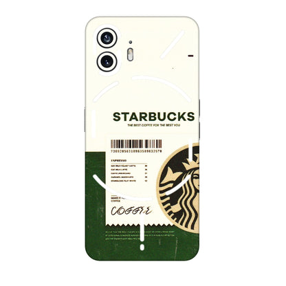 Nothing Phone Skins (All Models) - Starbucks Barcode - 3D Embossed Finish (L-308) Nothing Phone 2