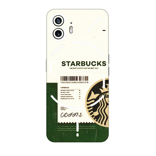 Nothing Phone Skins (All Models) - Starbucks Barcode - 3D Embossed Finish (L-308) Nothing Phone 2