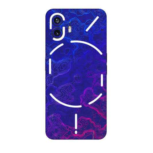 Nothing Phone Skins (All Models) - Purple Ripples Swirl - 3D Embossed Finish (L-314) Nothing Phone 2