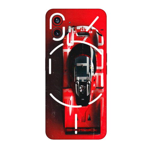 Nothing Phone Skins (All Models) - Red Porsche Car Logo - 3D Embossed Finish (L-315) Nothing Phone 2