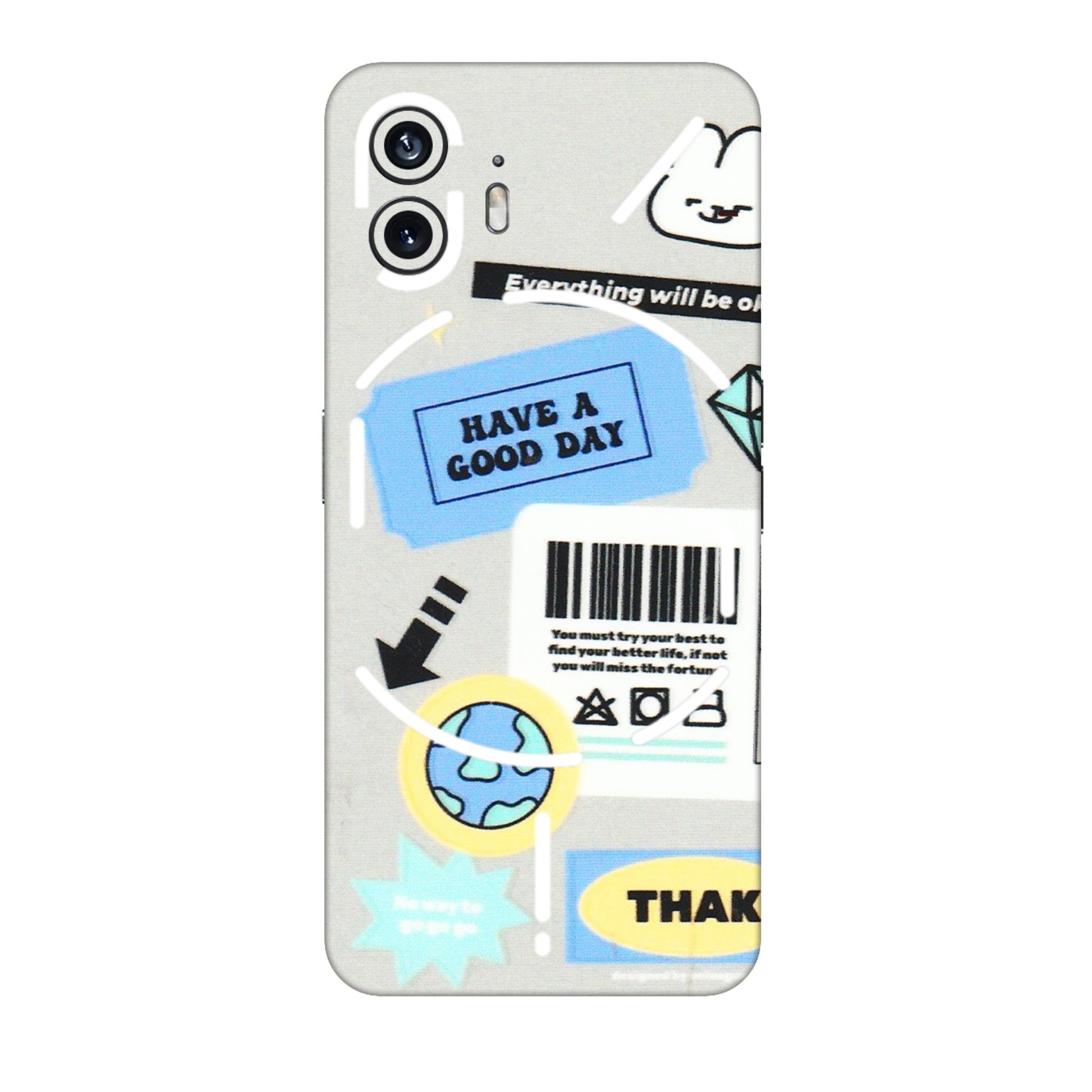 Nothing Phone Skins (All Models) - Will Be Okay Design - 3D Embossed Finish (L-316) Nothing Phone 2
