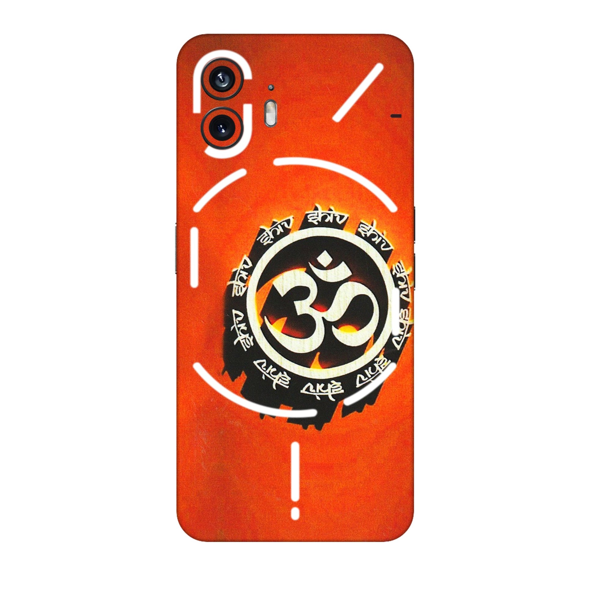 Nothing Phone Skins (All Models) - Aum Shiv Orange - 3D Embossed Finish (L-32) Nothing Phone 2