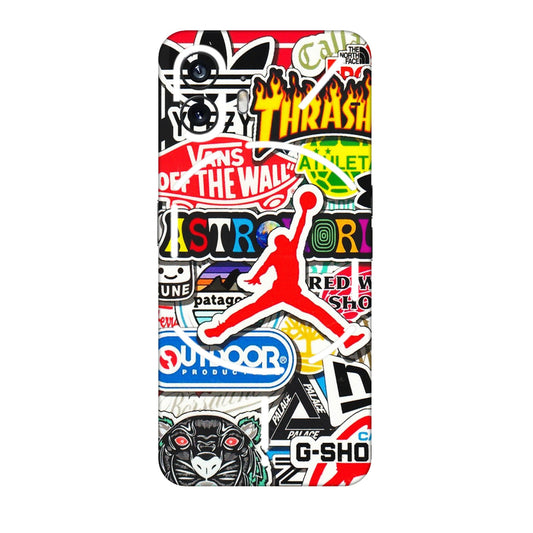 Nothing Phone Skins (All Models) - Multi Brands Sticker Graffiti - 3D Embossed Finish (L-37) Nothing Phone 2