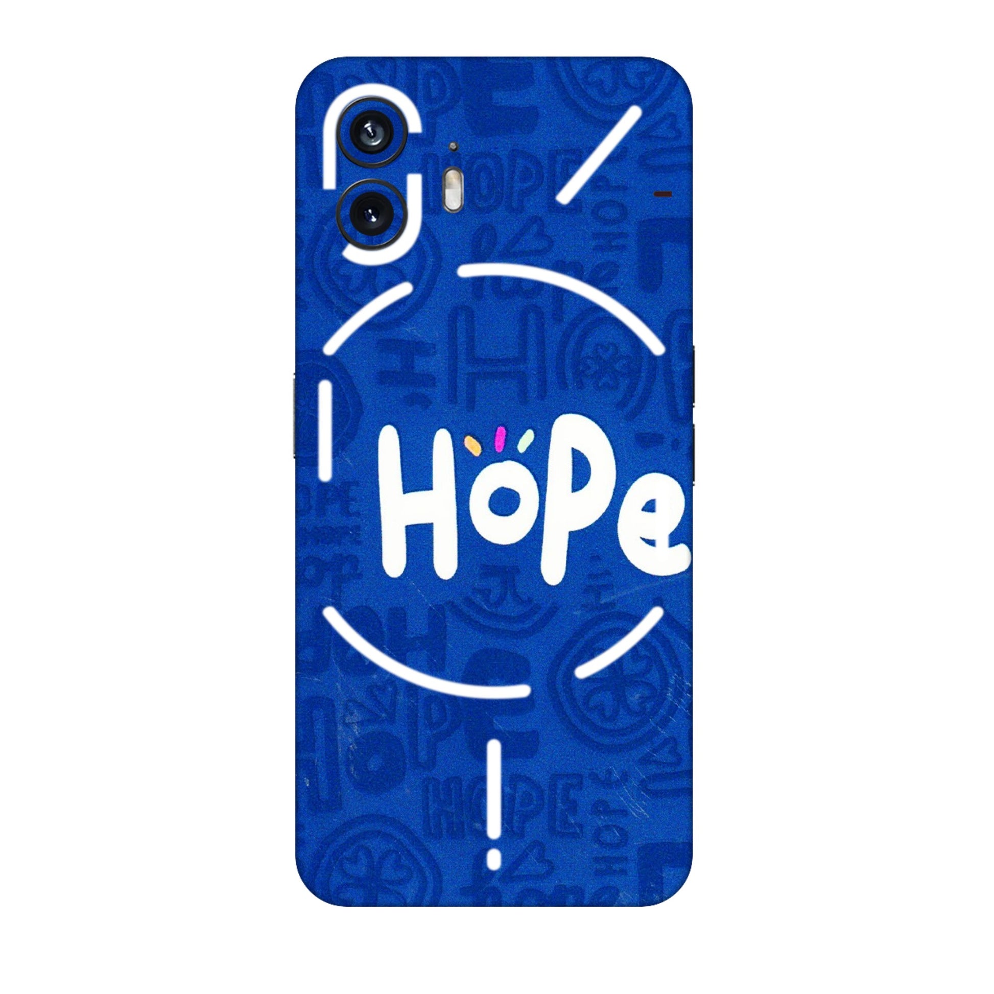 Nothing Phone Skins (All Models) - Hope Doodles Blue - 3D Embossed Finish (L-43) Nothing Phone 2