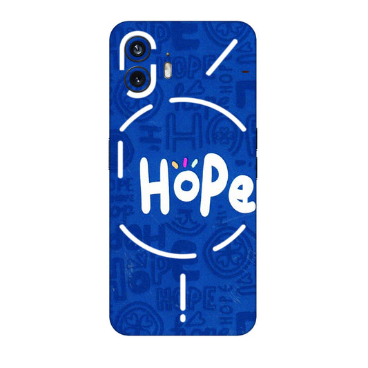 Nothing Phone Skins (All Models) - Hope Doodles Blue - 3D Embossed Finish (L-43) Nothing Phone 2