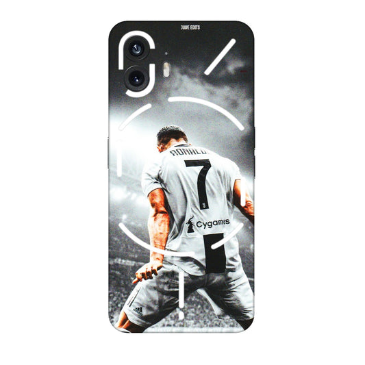 Nothing Phone Skins (All Models) - Ronaldo CR7 Crazy - 3D Embossed Finish (L-44) Nothing Phone 2
