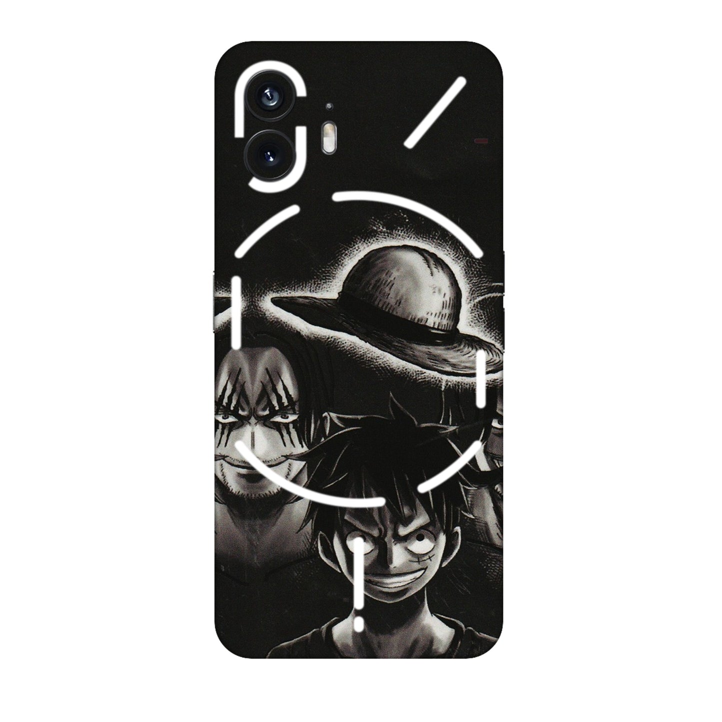 Nothing Phone Skins (All Models) - Black Luffy Hat - 3D Embossed Finish (L-57) Nothing Phone 2