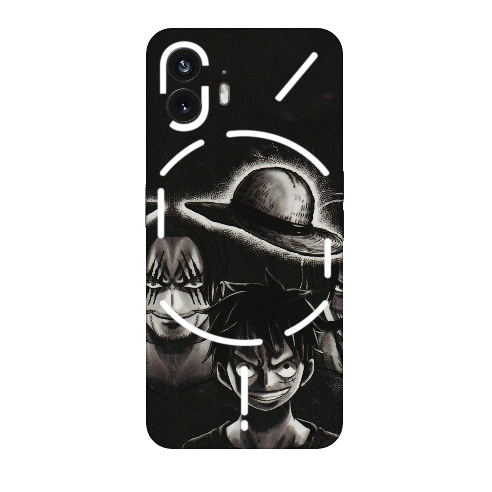 Nothing Phone Skins (All Models) - Black Luffy Hat - 3D Embossed Finish (L-57) Nothing Phone 2