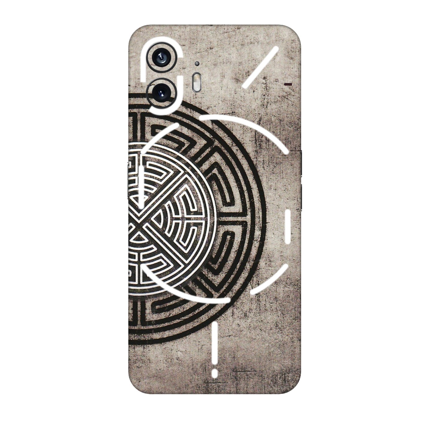 Nothing Phone Skins (All Models) - Mysterious Circular Design - 3D Embossed Finish (L-63) Nothing Phone 2