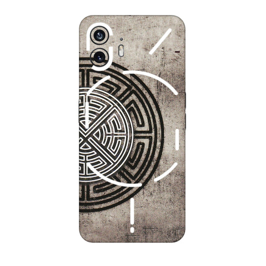 Nothing Phone Skins (All Models) - Mysterious Circular Design - 3D Embossed Finish (L-63) Nothing Phone 2