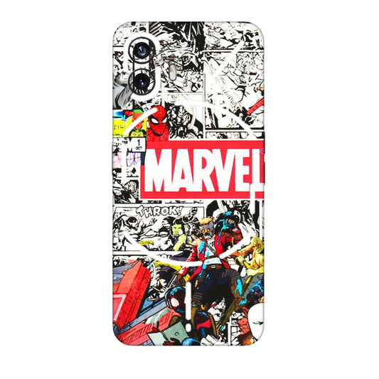 Nothing Phone Skins (All Models) - Marvel Colorful Comic - 3D Embossed Finish (L-64) Nothing Phone 2