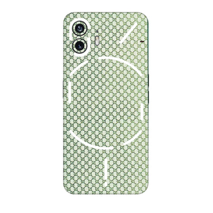 Nothing Phone Skins (All Models) - Gucci Fabric Pattern - 3D Embossed Finish (L-73) Nothing Phone 2