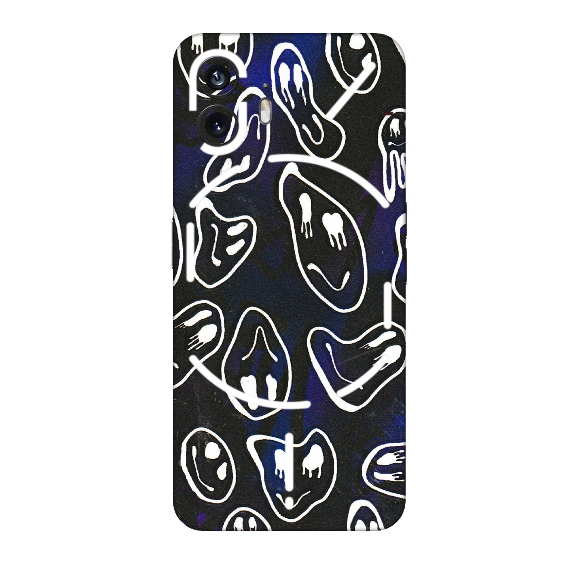Nothing Phone Skins (All Models) - Distorted Smileys - 3D Embossed Finish (L-92) Nothing Phone 2